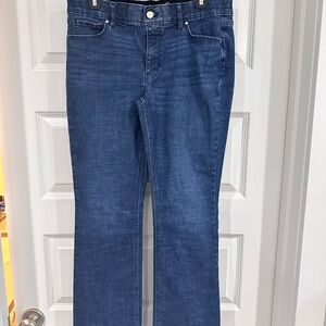 White House Black Market Blue Flare Jeans